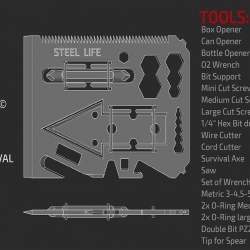 Steel Life AXEM 4.0 Multiuso di sopravvivenza tascabile